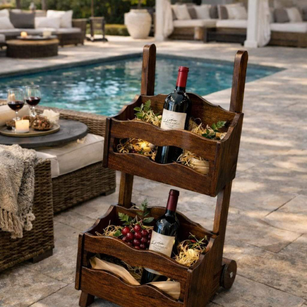 18-TEKERLİ ŞİŞELİK ŞARAPLIK 