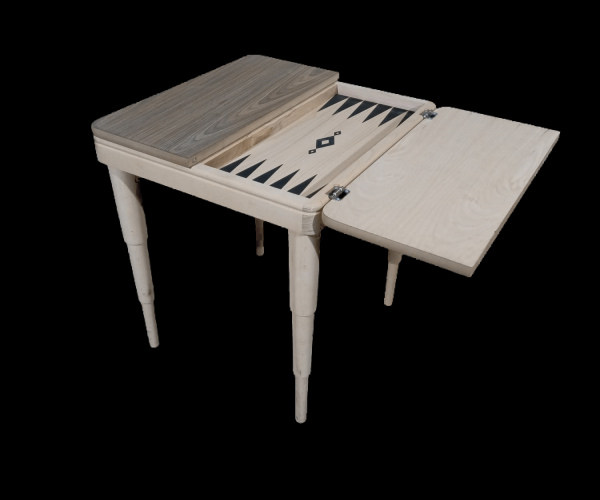 9-YENİ TAVLA SATRANÇ SEHPA KARE